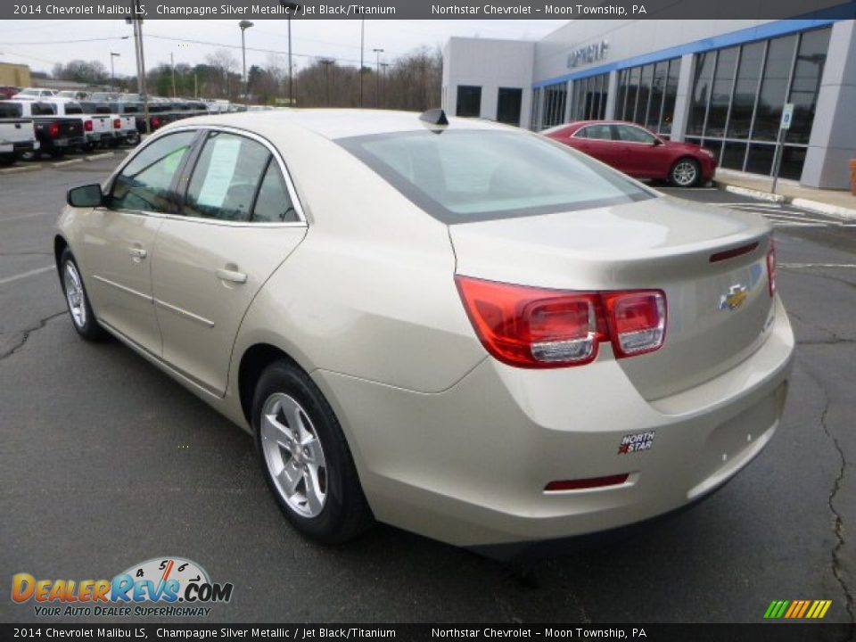 2014 Chevrolet Malibu LS Champagne Silver Metallic / Jet Black/Titanium Photo #3