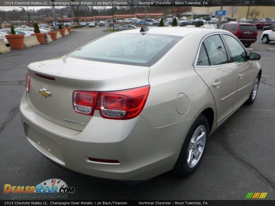 2014 Chevrolet Malibu LS Champagne Silver Metallic / Jet Black/Titanium Photo #5