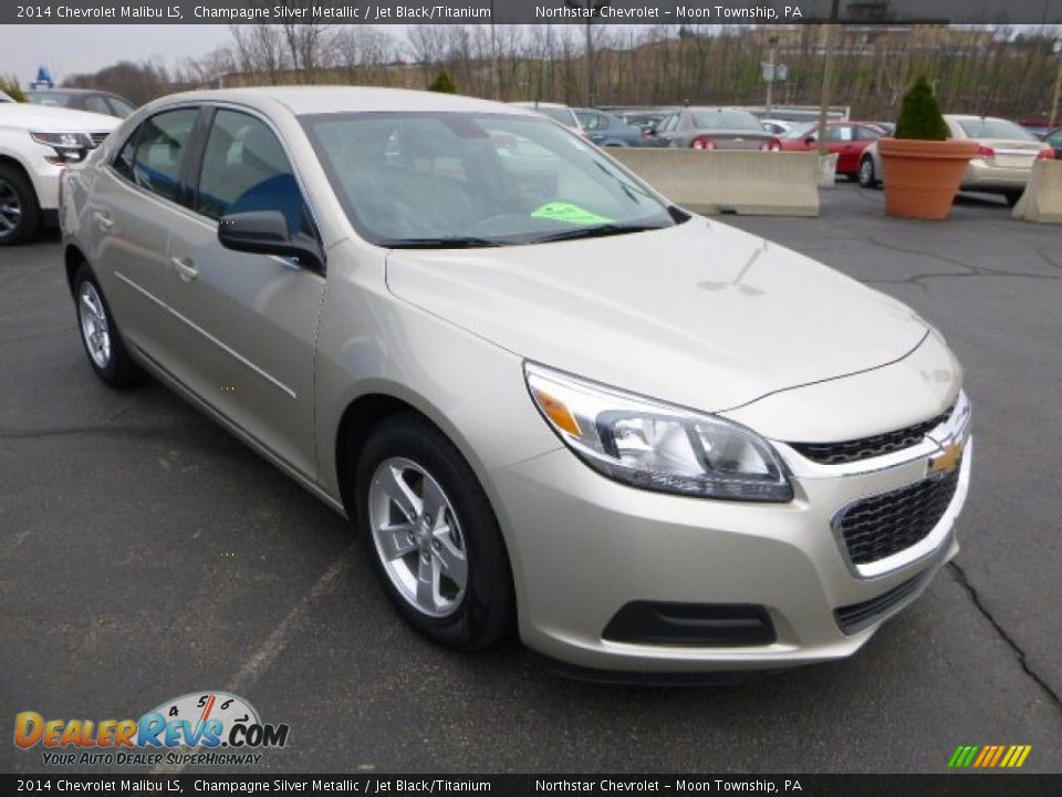 2014 Chevrolet Malibu LS Champagne Silver Metallic / Jet Black/Titanium Photo #7