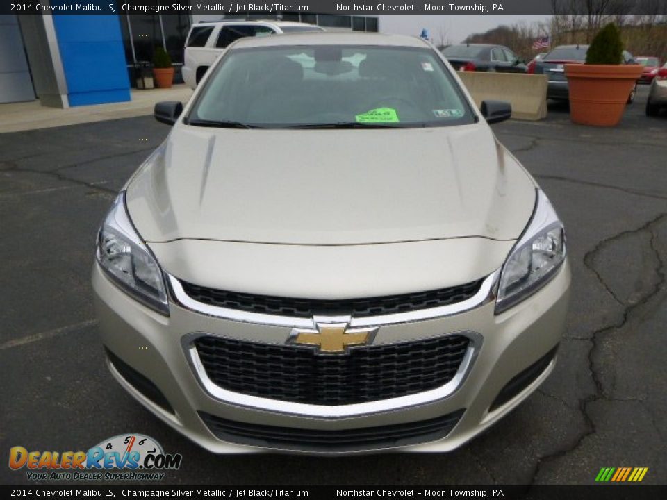 2014 Chevrolet Malibu LS Champagne Silver Metallic / Jet Black/Titanium Photo #8