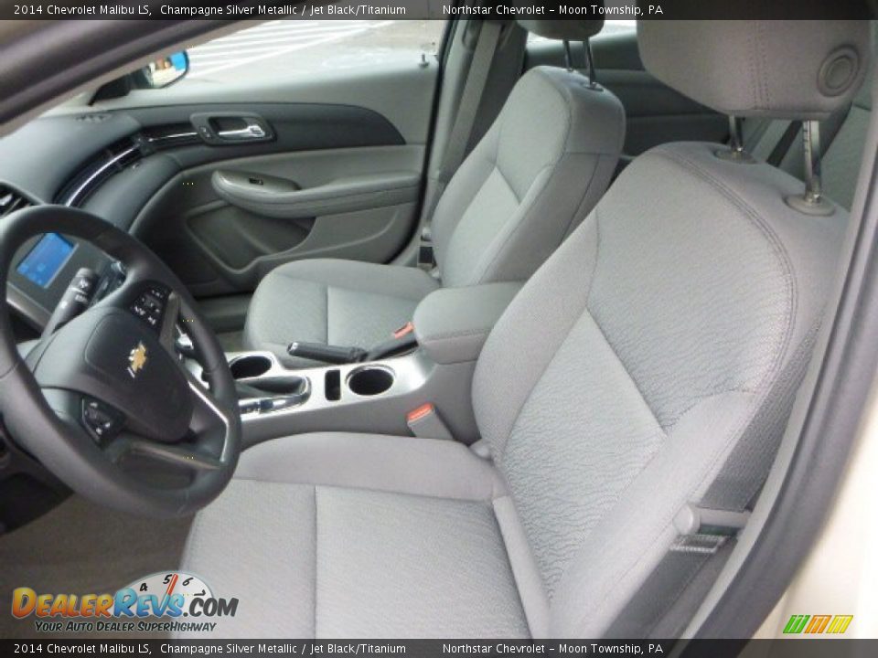 2014 Chevrolet Malibu LS Champagne Silver Metallic / Jet Black/Titanium Photo #10