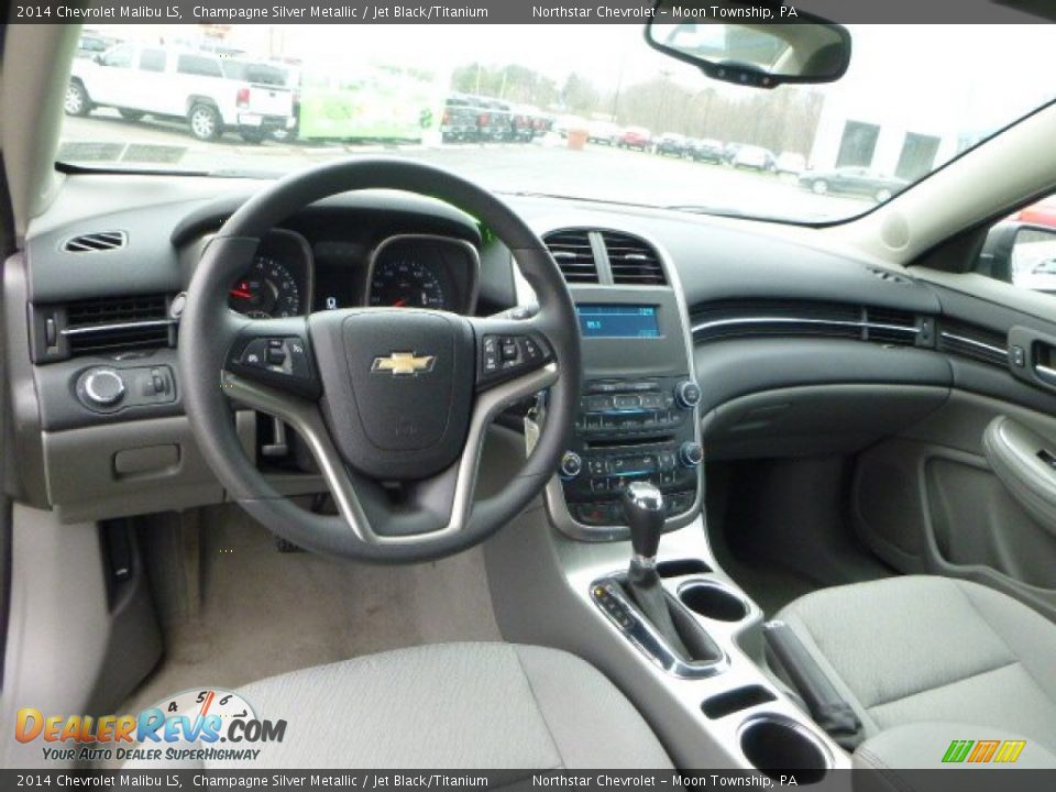 2014 Chevrolet Malibu LS Champagne Silver Metallic / Jet Black/Titanium Photo #12