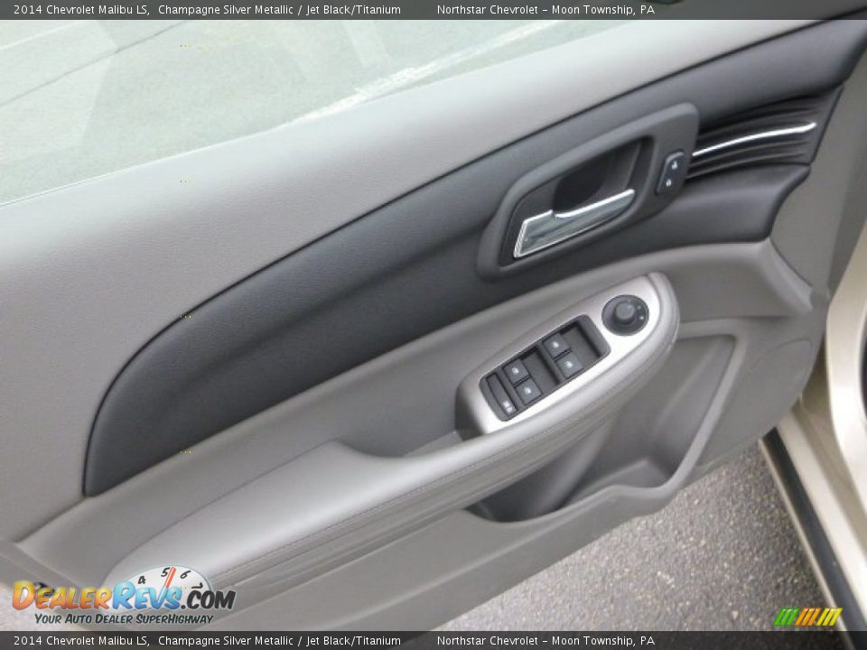 2014 Chevrolet Malibu LS Champagne Silver Metallic / Jet Black/Titanium Photo #14
