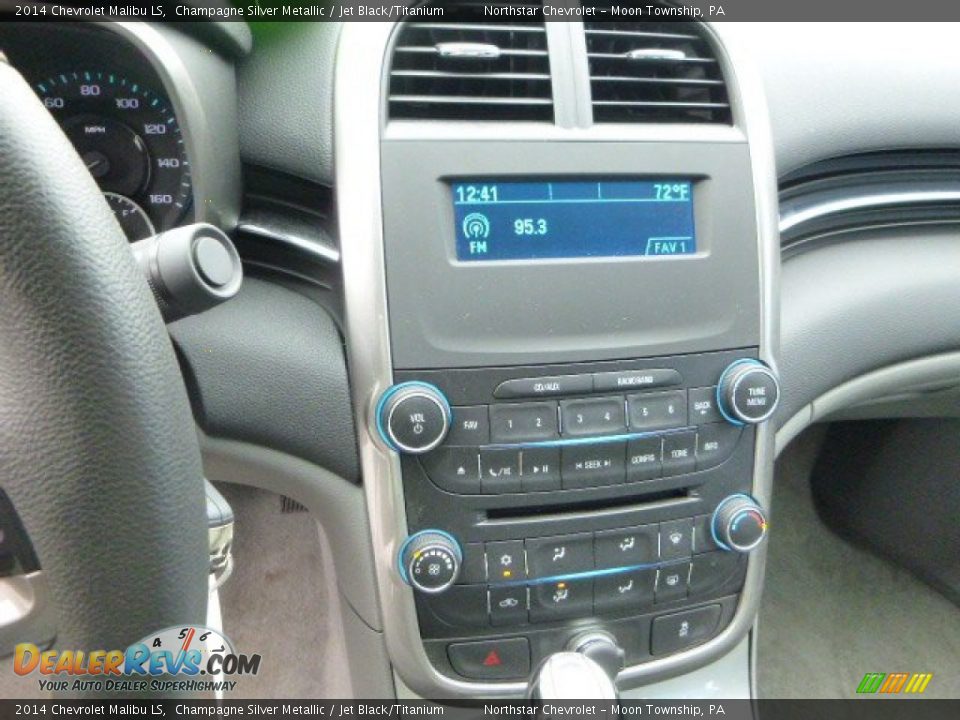 2014 Chevrolet Malibu LS Champagne Silver Metallic / Jet Black/Titanium Photo #18