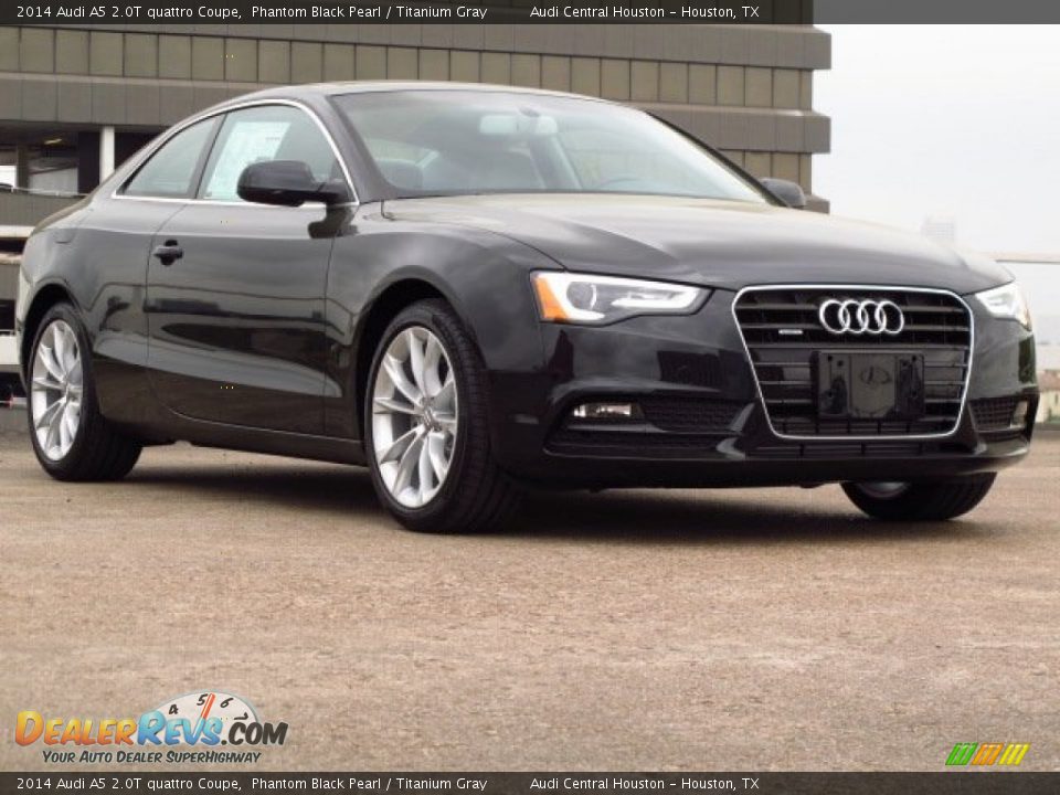 2014 Audi A5 2.0T quattro Coupe Phantom Black Pearl / Titanium Gray Photo #1