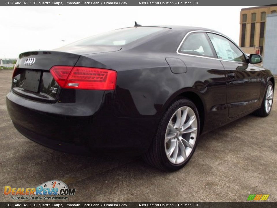 2014 Audi A5 2.0T quattro Coupe Phantom Black Pearl / Titanium Gray Photo #2