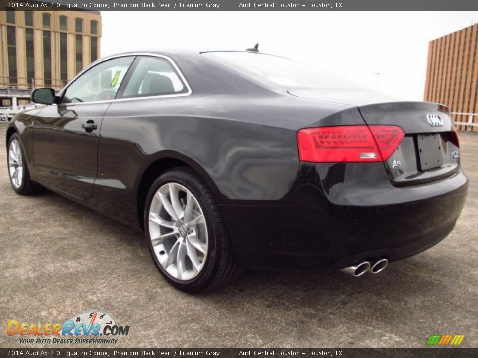 2014 Audi A5 2.0T quattro Coupe Phantom Black Pearl / Titanium Gray Photo #4