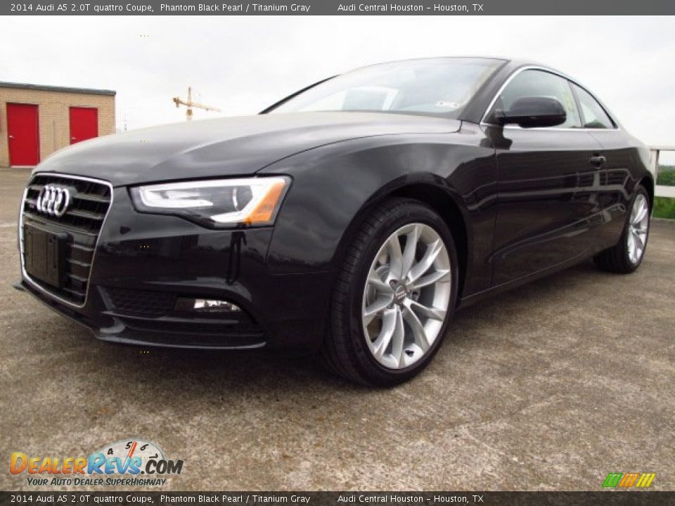 2014 Audi A5 2.0T quattro Coupe Phantom Black Pearl / Titanium Gray Photo #5