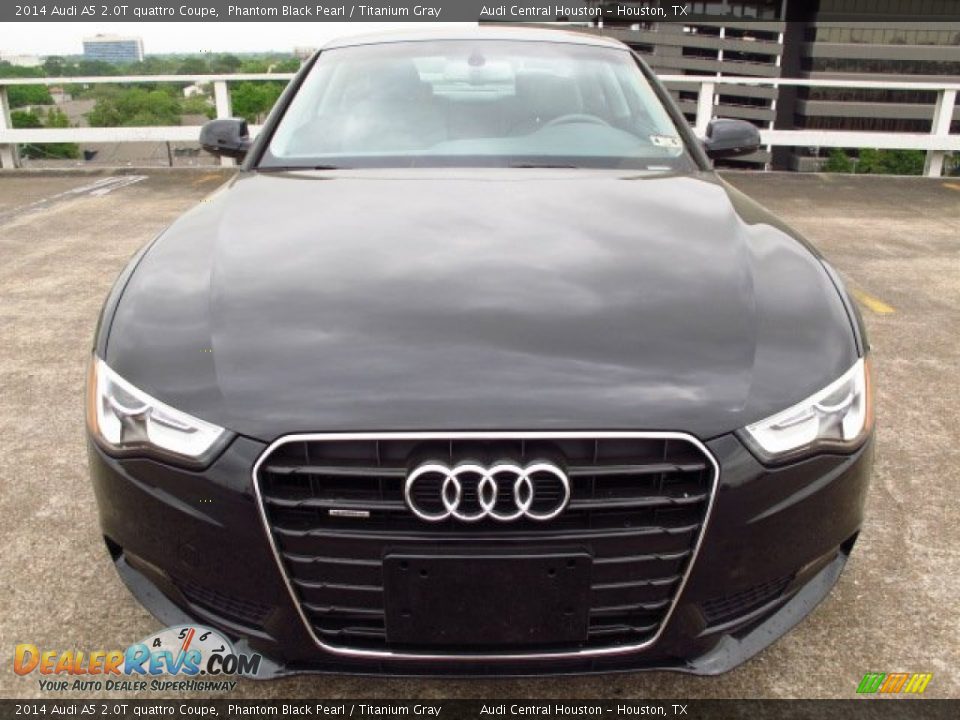 2014 Audi A5 2.0T quattro Coupe Phantom Black Pearl / Titanium Gray Photo #6