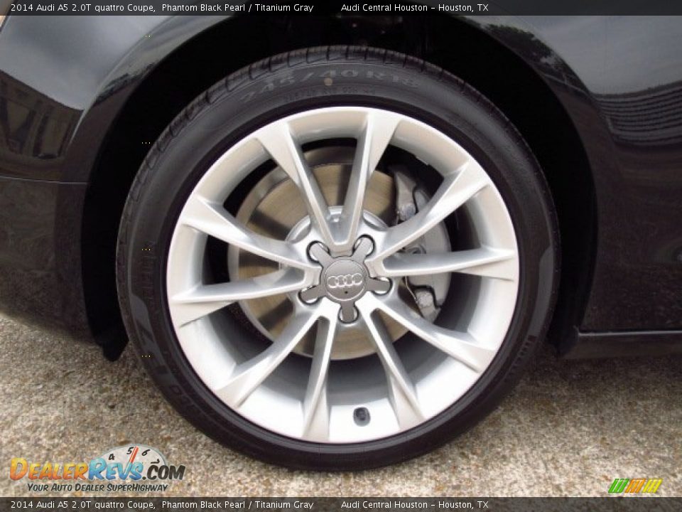 2014 Audi A5 2.0T quattro Coupe Phantom Black Pearl / Titanium Gray Photo #7