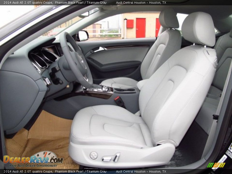 2014 Audi A5 2.0T quattro Coupe Phantom Black Pearl / Titanium Gray Photo #10