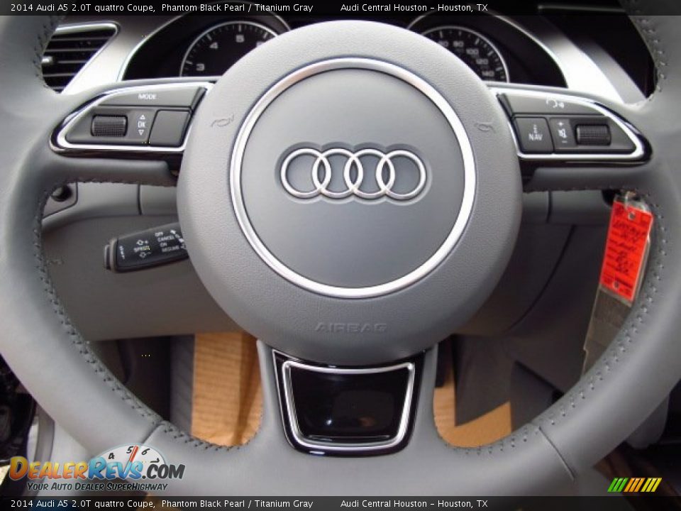 2014 Audi A5 2.0T quattro Coupe Phantom Black Pearl / Titanium Gray Photo #16