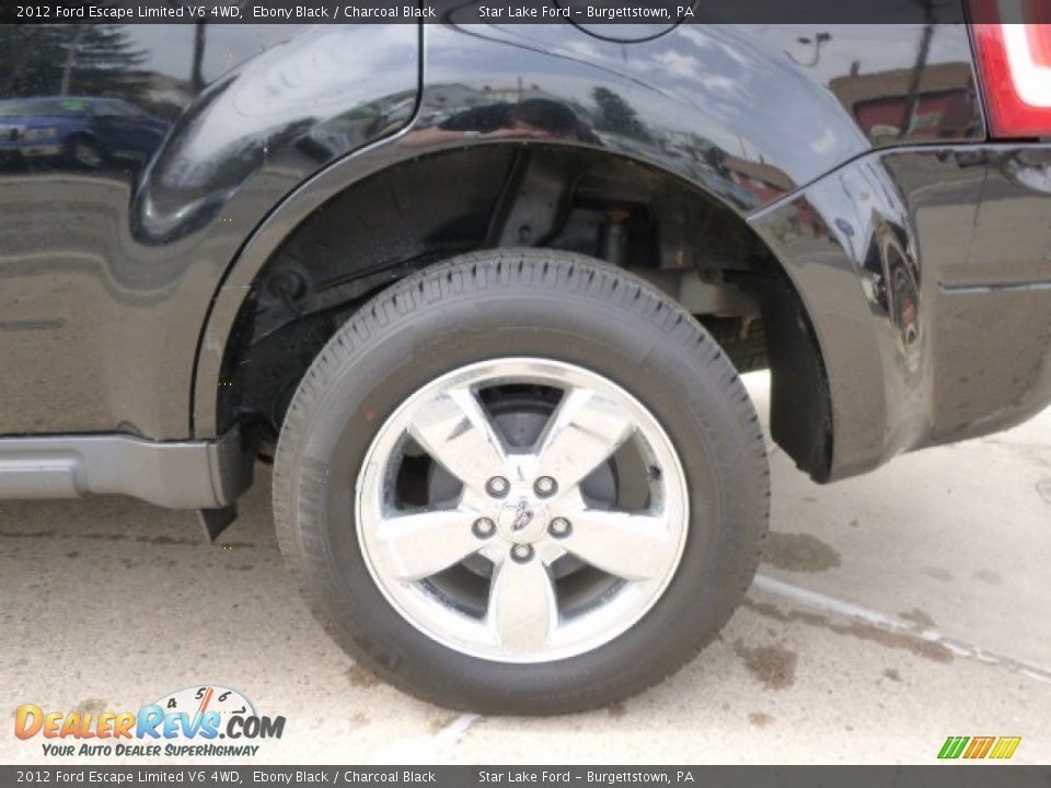 2012 Ford Escape Limited V6 4WD Ebony Black / Charcoal Black Photo #8