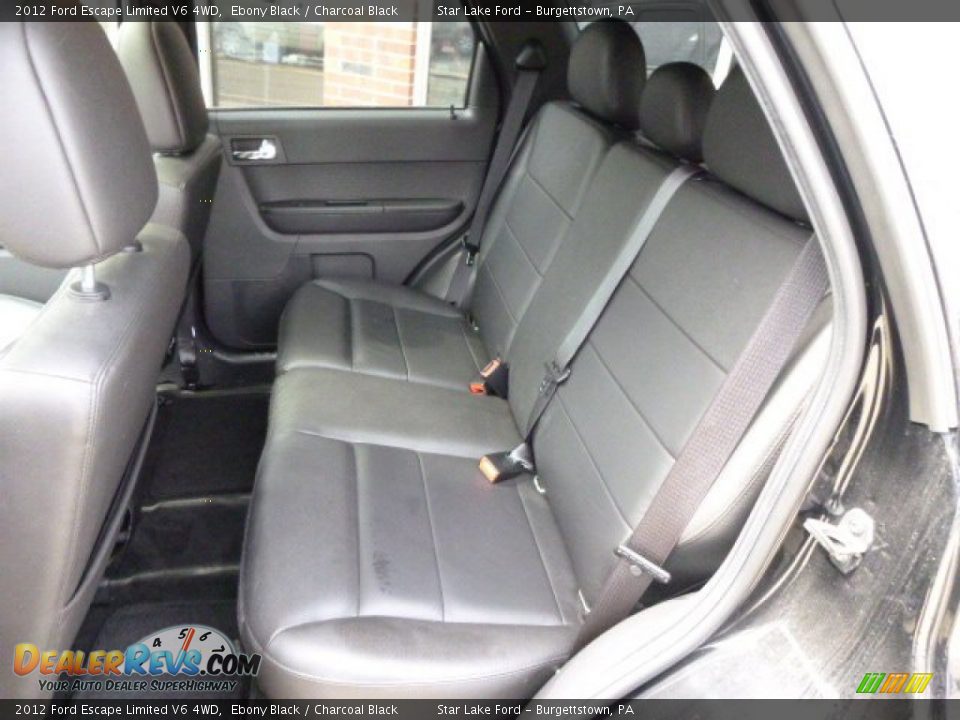 2012 Ford Escape Limited V6 4WD Ebony Black / Charcoal Black Photo #11