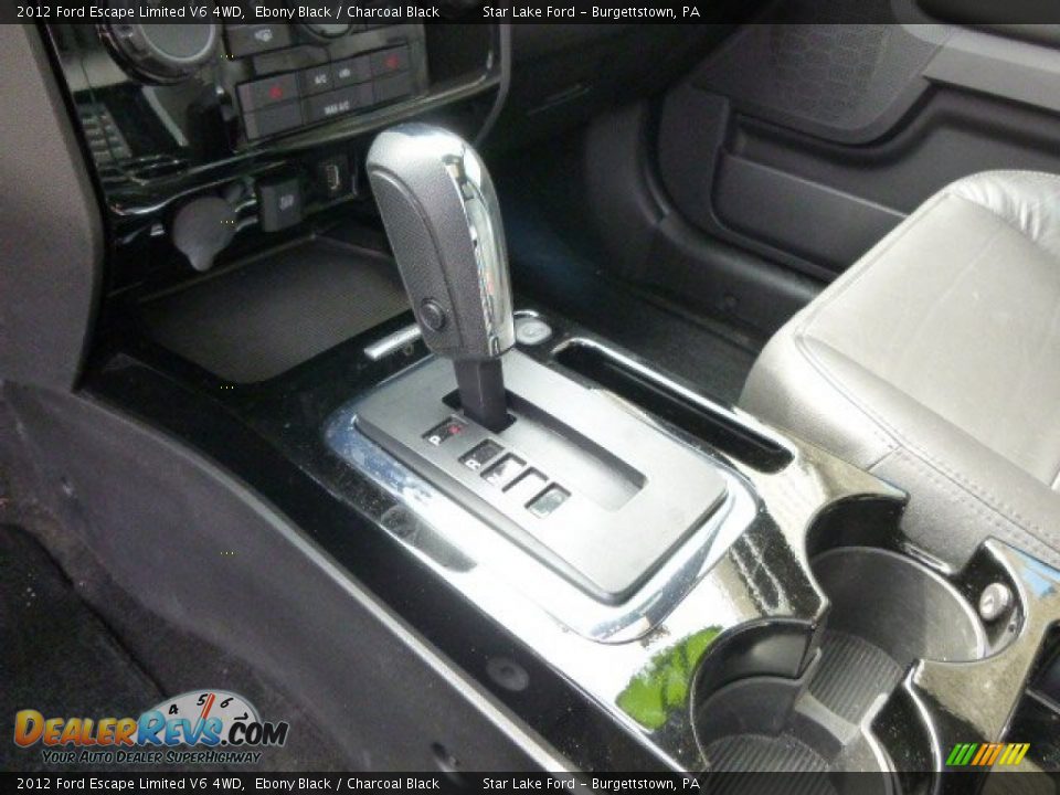 2012 Ford Escape Limited V6 4WD Ebony Black / Charcoal Black Photo #17