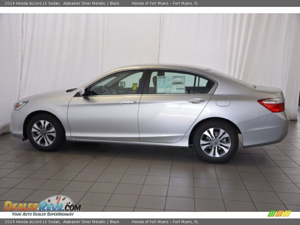 2014 Honda Accord LX Sedan Alabaster Silver Metallic / Black Photo #8