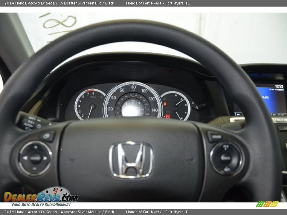 2014 Honda Accord LX Sedan Alabaster Silver Metallic / Black Photo #15