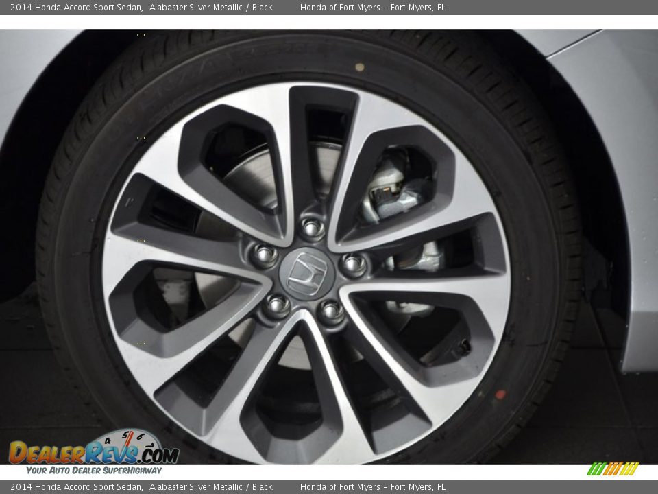 2014 Honda Accord Sport Sedan Alabaster Silver Metallic / Black Photo #3