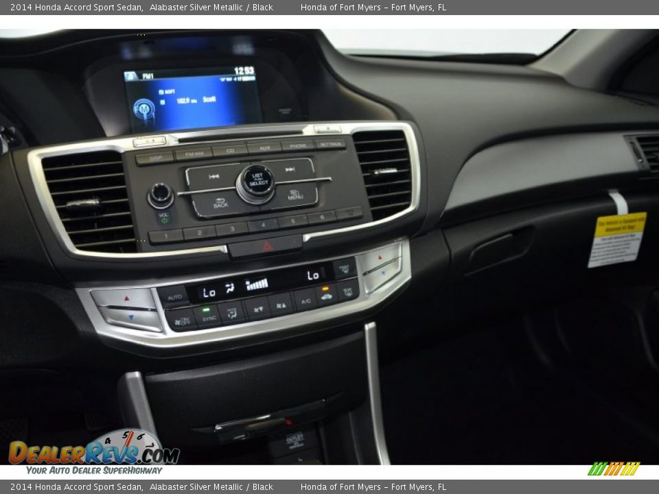 2014 Honda Accord Sport Sedan Alabaster Silver Metallic / Black Photo #12