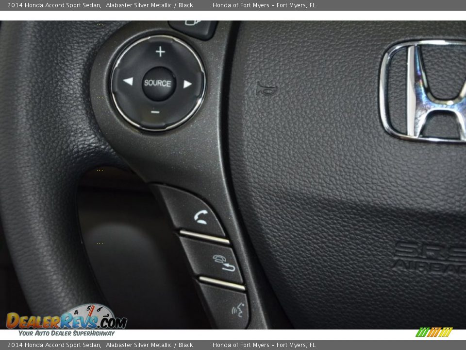 2014 Honda Accord Sport Sedan Alabaster Silver Metallic / Black Photo #17