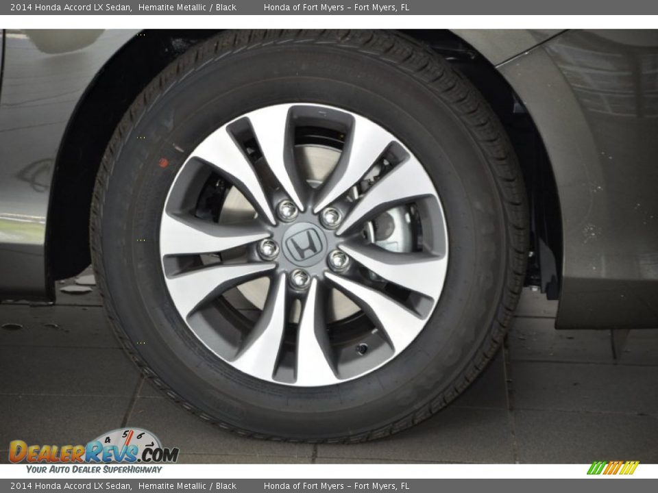 2014 Honda Accord LX Sedan Hematite Metallic / Black Photo #3