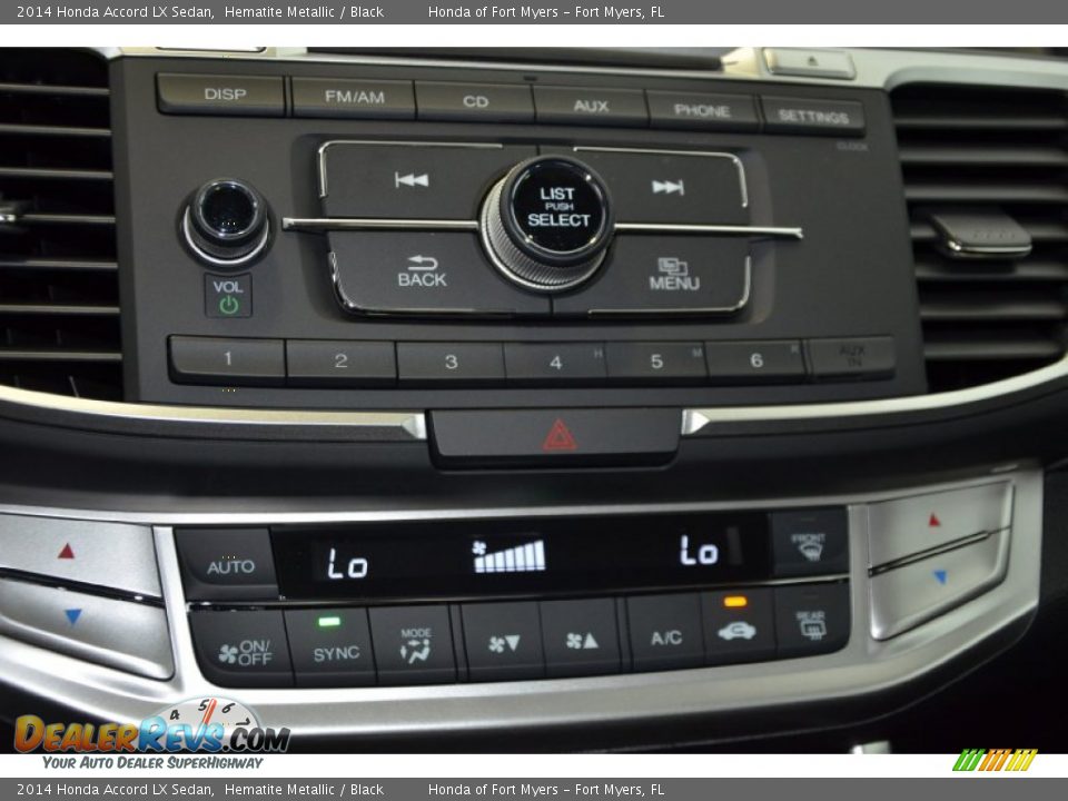 2014 Honda Accord LX Sedan Hematite Metallic / Black Photo #13
