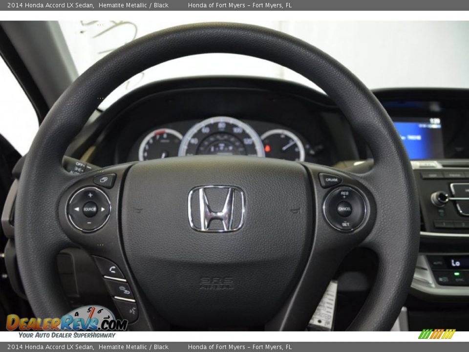 2014 Honda Accord LX Sedan Hematite Metallic / Black Photo #15