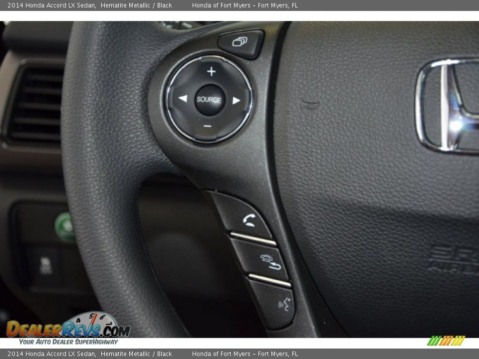 2014 Honda Accord LX Sedan Hematite Metallic / Black Photo #17