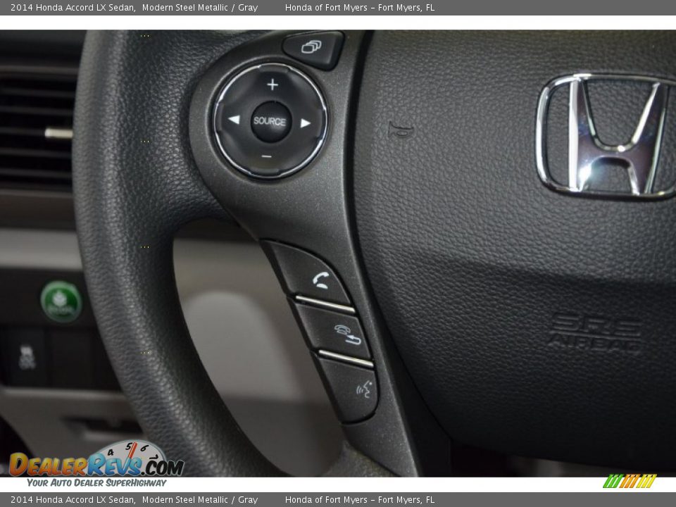 2014 Honda Accord LX Sedan Modern Steel Metallic / Gray Photo #17