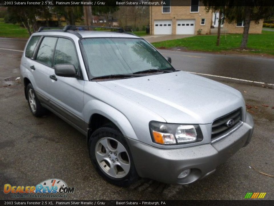 2003 Subaru Forester 2.5 XS Platinum Silver Metallic / Gray Photo #1