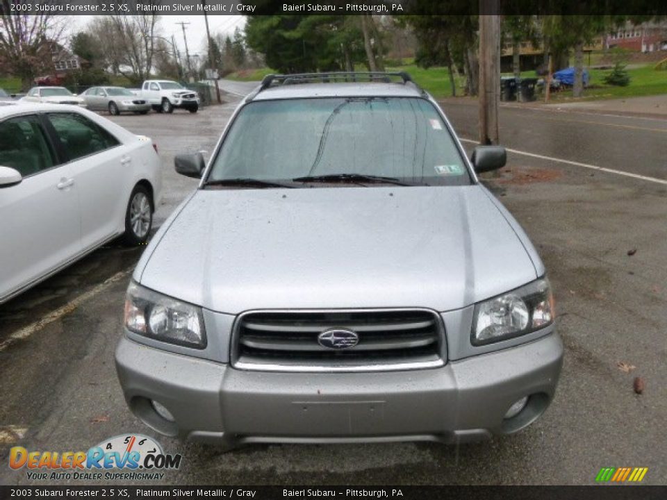 2003 Subaru Forester 2.5 XS Platinum Silver Metallic / Gray Photo #2