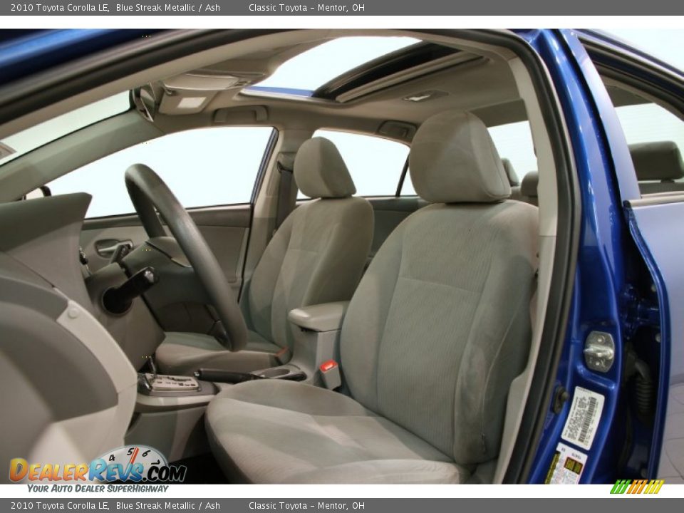 2010 Toyota Corolla LE Blue Streak Metallic / Ash Photo #5