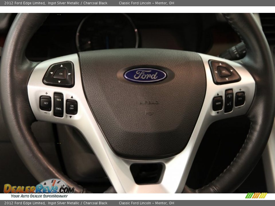 2012 Ford Edge Limited Ingot Silver Metallic / Charcoal Black Photo #7