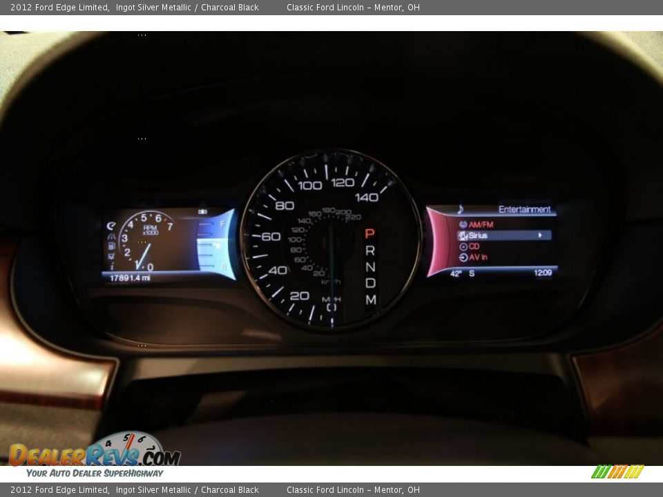 2012 Ford Edge Limited Ingot Silver Metallic / Charcoal Black Photo #8