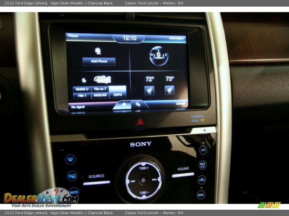 2012 Ford Edge Limited Ingot Silver Metallic / Charcoal Black Photo #9