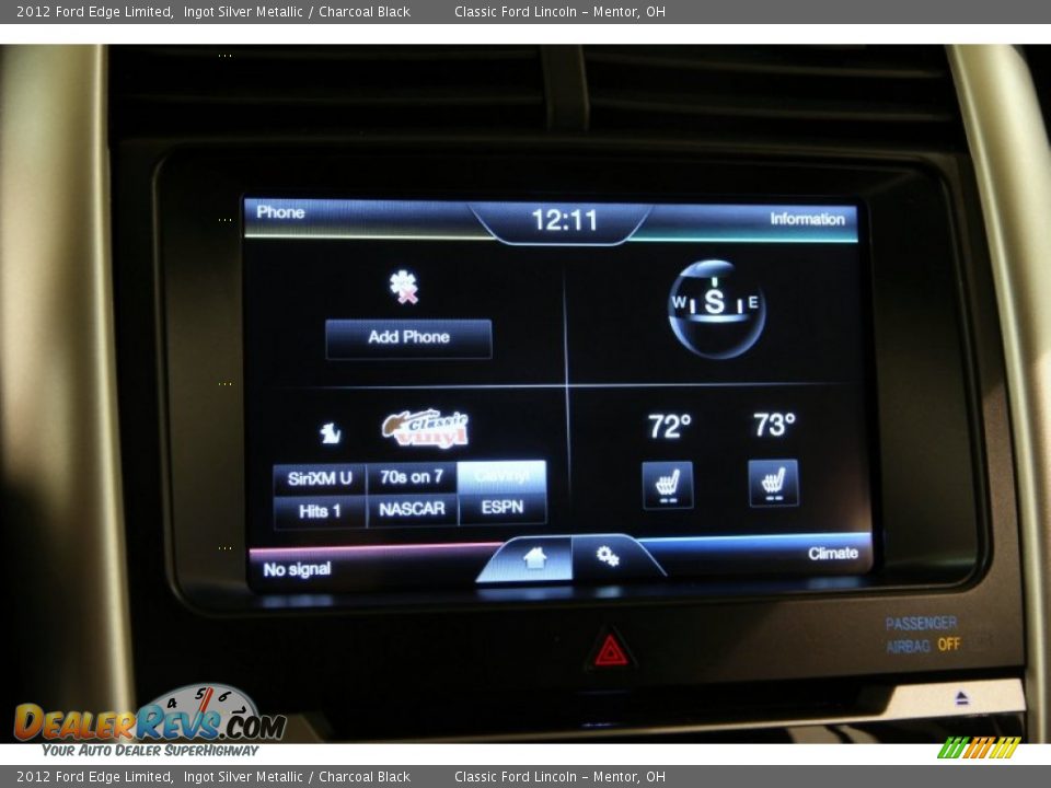 2012 Ford Edge Limited Ingot Silver Metallic / Charcoal Black Photo #10