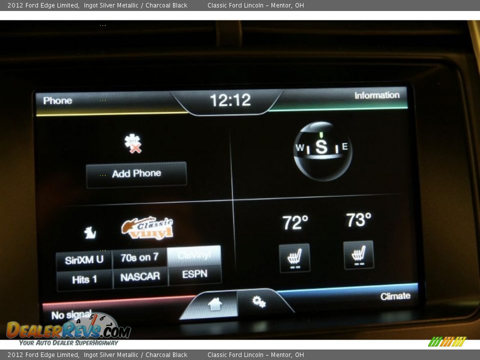 2012 Ford Edge Limited Ingot Silver Metallic / Charcoal Black Photo #14