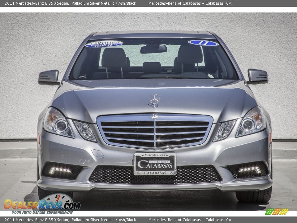 2011 Mercedes-Benz E 350 Sedan Palladium Silver Metallic / Ash/Black Photo #2