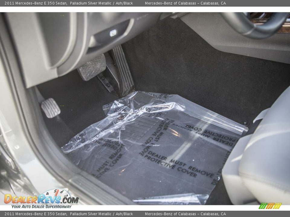 2011 Mercedes-Benz E 350 Sedan Palladium Silver Metallic / Ash/Black Photo #6