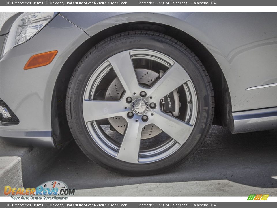 2011 Mercedes-Benz E 350 Sedan Palladium Silver Metallic / Ash/Black Photo #8