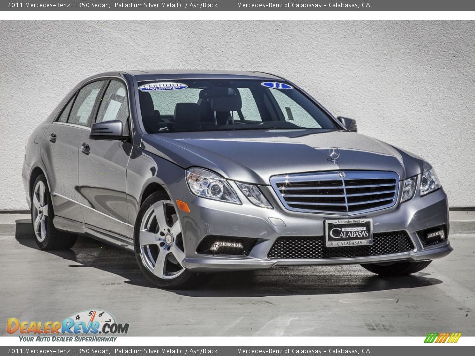 2011 Mercedes-Benz E 350 Sedan Palladium Silver Metallic / Ash/Black Photo #11