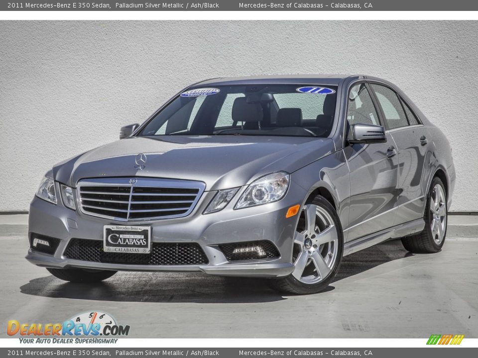 2011 Mercedes-Benz E 350 Sedan Palladium Silver Metallic / Ash/Black Photo #12