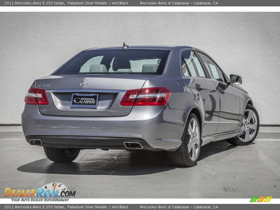 2011 Mercedes-Benz E 350 Sedan Palladium Silver Metallic / Ash/Black Photo #13