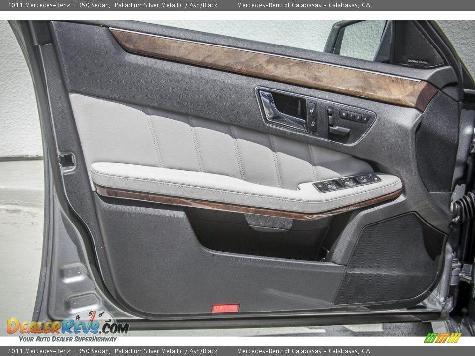2011 Mercedes-Benz E 350 Sedan Palladium Silver Metallic / Ash/Black Photo #18