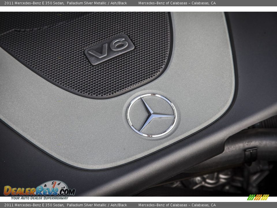 2011 Mercedes-Benz E 350 Sedan Palladium Silver Metallic / Ash/Black Photo #25