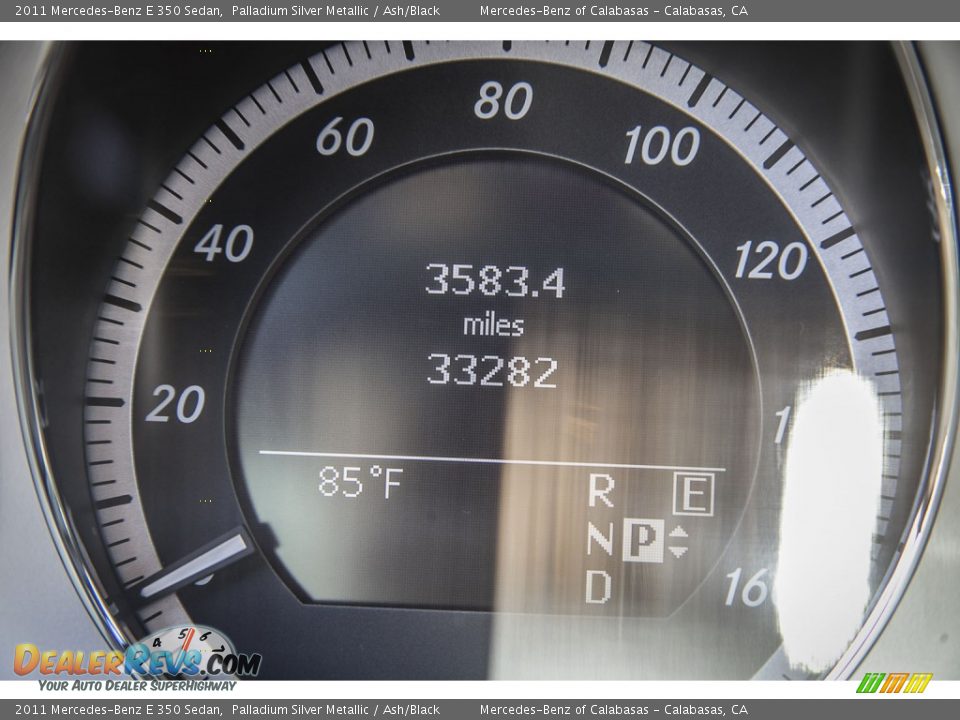2011 Mercedes-Benz E 350 Sedan Palladium Silver Metallic / Ash/Black Photo #30