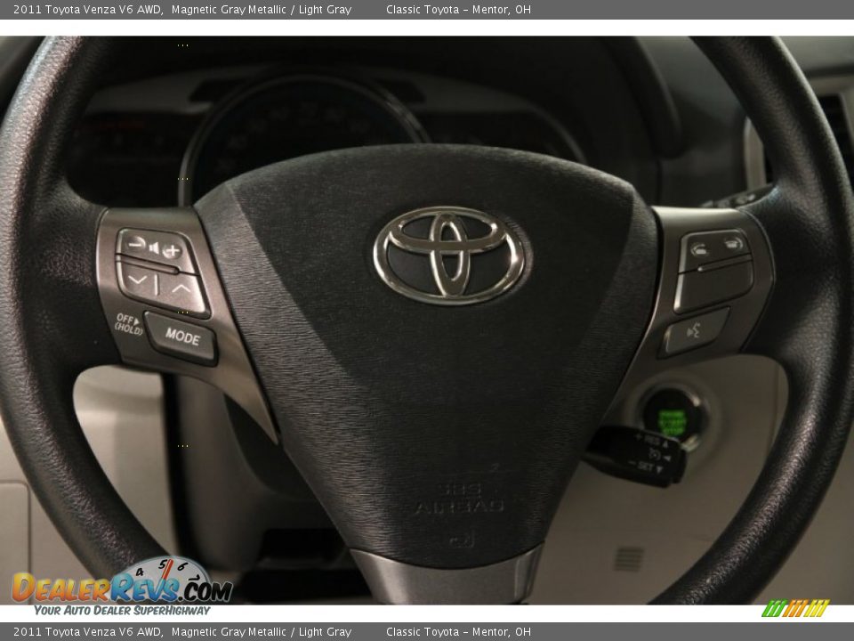 2011 Toyota Venza V6 AWD Magnetic Gray Metallic / Light Gray Photo #8