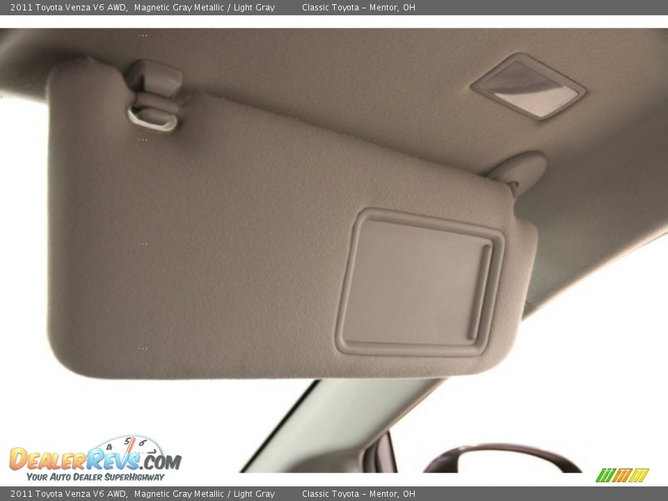 2011 Toyota Venza V6 AWD Magnetic Gray Metallic / Light Gray Photo #17