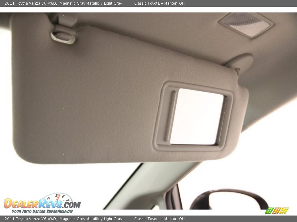 2011 Toyota Venza V6 AWD Magnetic Gray Metallic / Light Gray Photo #18