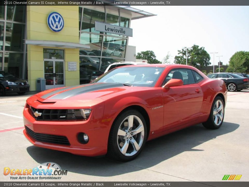 2010 Chevrolet Camaro SS Coupe Inferno Orange Metallic / Black Photo #1